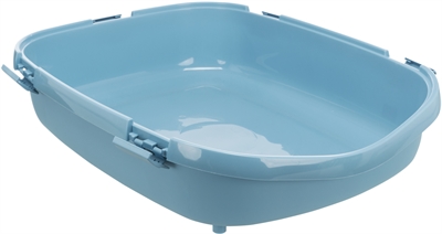 TRIXIE Kattenbak Primo XXL Blauw/Wit 71×56 cm – Met Rand