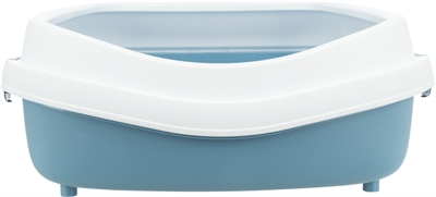 TRIXIE Kattenbak Primo XXL Blauw/Wit 71×56 cm – Met Rand