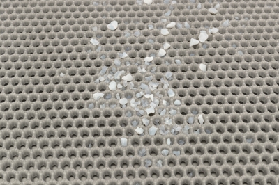 TRIXIE Kattenbak Opvangmat EVA Grijs 70×40 cm – Antislip Honinggraat