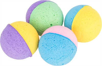 TRIXIE Softballen Softrubber Assorti 3,5×3,5 cm – Set van 4