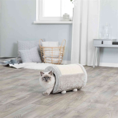 TRIXIE Krabrol Grijs 39×27×27 cm – Krabpaal met Uitneembaar Kussen