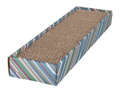 <span id="brand" data="trixie"/> KRABKARTON SCRATCHY CATNIP ZWART / WIT