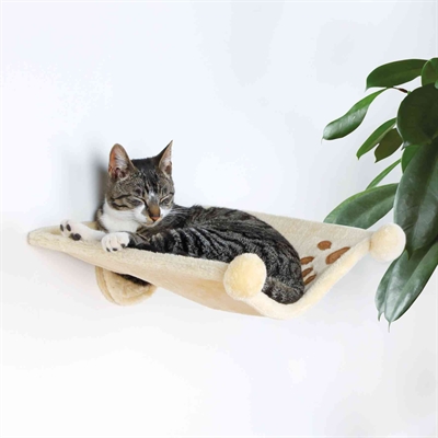 TRIXIE Hangmat Kat Beige 42×41 cm – Stevig Metalen Frame