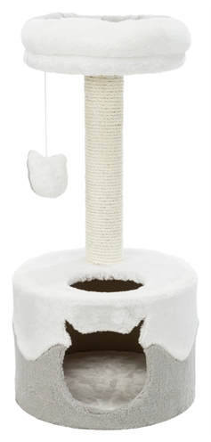 TRIXIE Krabpaal Nuria 35×35×71 cm – Wit/Grijs