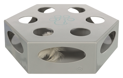 TRIXIE Kattenspeeltje Turning Feather Ø22 cm – Interactief met veer