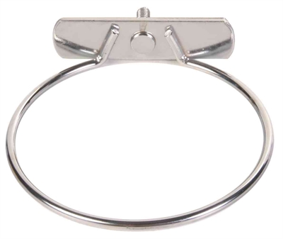 TRIXIE Voerbak met schroefbevestiging - RVS, verchroomde houder tegen omkeren - Chroom - 600 ml / 12 cm