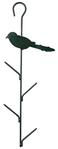 TRIXIE Mezenbollenhouder 4 Bollen Metaal Donkergroen 9×40 cm