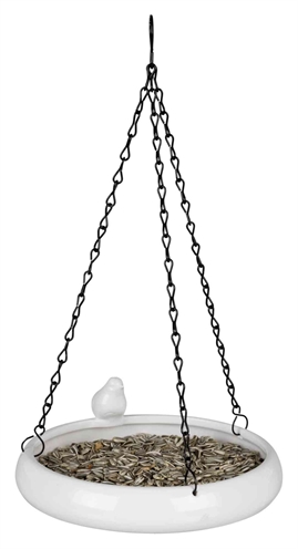 TRIXIE vogelschaal hangend keramiek wit 21×21 cm – 500 ml
