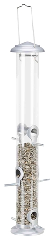 TRIXIE Voedersilo kunststof/metaal 53 cm – zilver