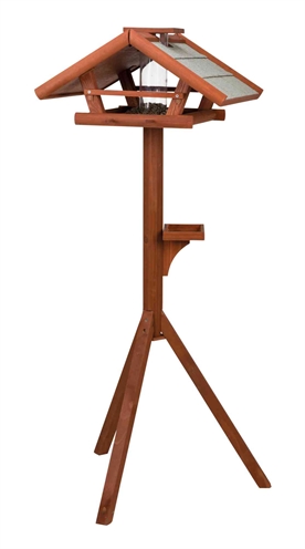 TRIXIE Voederhuis 53×53×28/140 cm – Grenenhout Bruin