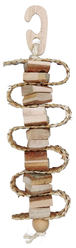 TRIXIE Vogelspeelgoed Schorshout 30×30 cm – 100% Natuurlijk
