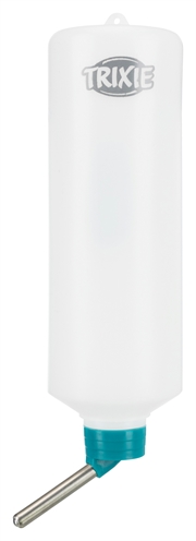 TRIXIE Drinkfles kunststof met kogelventiel en draadbeugel - assorti - 600 ml (3 st)