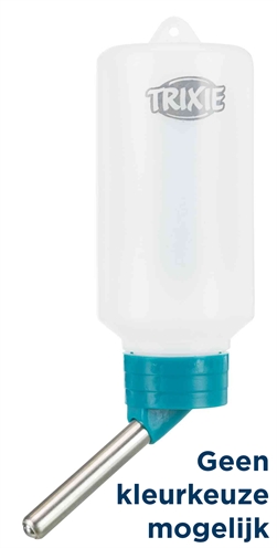 TRIXIE Drinkfles kunststof - draadbeugel & kogelafsluiting - assorti - 100 ml | 18 st