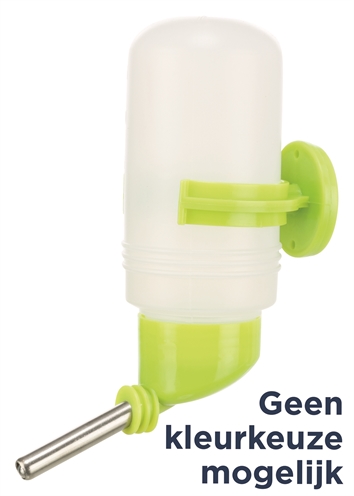 TRIXIE Drinkfles kunststof met schroefbevestiging & kogelafsluiting | 250 ml - assorti - 12 st