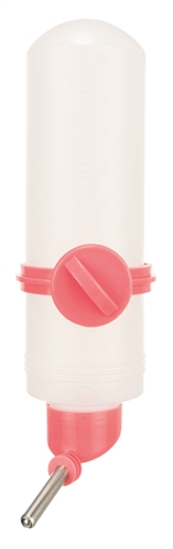 TRIXIE Drinkfles kunststof met schroefbevestiging en kogelafsluiting - assorti - 500 ml (8 st)