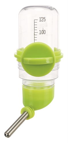 TRIXIE Drinkfles met schroefbevestiging kogelventiel transparant reservoir - Assorti - 125 ml (3 st)