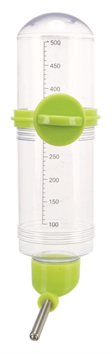 TRIXIE Drinkfles kunststof met schroefbevestiging en kogelafsluiting - transparant - 500 ml | 3 st