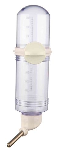 TRIXIE Drinkfles kunststof met schroefbevestiging en kogelafsluiting - transparant - 500 ml | 3 st