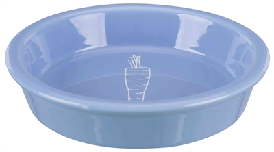 TRIXIE Voerbak Wortelmotief Keramiek - Eenvoudig schoon te maken, stevig ontwerp - Assorti - Ø14 cm 200 ml