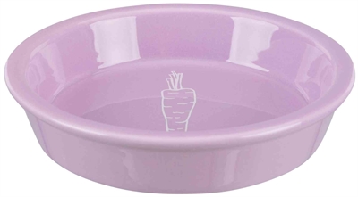 TRIXIE Voerbak Wortelmotief Keramiek - Eenvoudig schoon te maken, stevig ontwerp - Assorti - Ø14 cm 200 ml