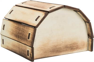 TRIXIE Hamsterhuis Mikkel Gevlambd Hout 13×12×9 cm – 2 st