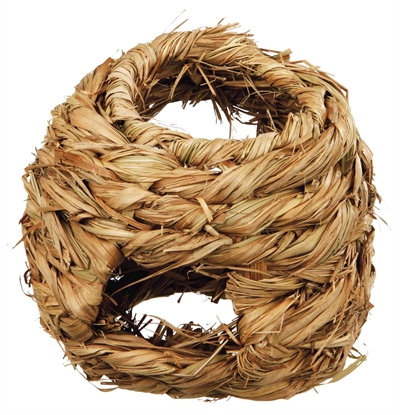 TRIXIE Hamsternest Gras | 100% natuurlijk materiaal - 16×16 cm - 3 st