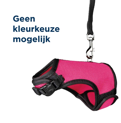 TRIXIE Softgeschirr Meerschweinchen 18-25 cm mit 120 cm Gurt - Assorted Colour