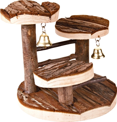 TRIXIE Klauterek Hamster Schorshout 14×14 cm – 2 Klokjes