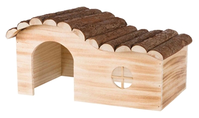 TRIXIE Caviahuis Hanna Gevlamd Hout 41×23×21 cm – Natuurlijk