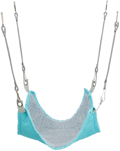 TRIXIE Hamsterhangmat Assorti Zachte schapenvacht look - Assorti kleuren - 18x18 cm | 3 st