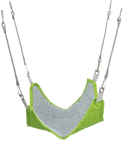 TRIXIE Hamsterhangmat Assorti Zachte schapenvacht look - Assorti kleuren - 18x18 cm | 3 st