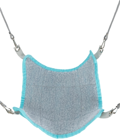 TRIXIE Hamsterhangmat Assorti Zachte schapenvacht look - Assorti kleuren - 18x18 cm | 3 st