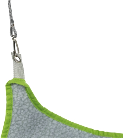 TRIXIE Hamsterhangmat Assorti Zachte schapenvacht look - Assorti kleuren - 18x18 cm | 3 st