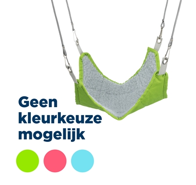 TRIXIE Hamsterhangmat Assorti Zachte schapenvacht look - Assorti kleuren - 18x18 cm | 3 st