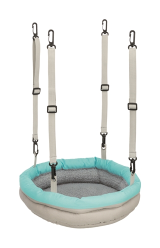 TRIXIE Hangmand voor ratten Mand Hangend Rat Schapenvacht-look, verstelbare nylonriemen - Assorti - 30x25x8 cm (3 st)