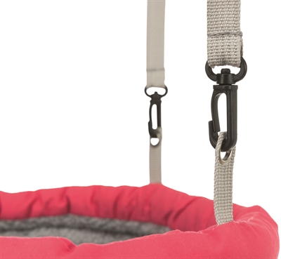 TRIXIE Hangmand voor ratten Mand Hangend Rat Schapenvacht-look, verstelbare nylonriemen - Assorti - 30x25x8 cm (3 st)