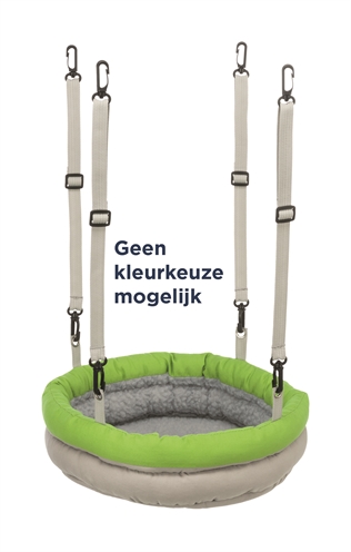 TRIXIE Hangmand voor ratten Mand Hangend Rat Schapenvacht-look, verstelbare nylonriemen - Assorti - 30x25x8 cm (3 st)