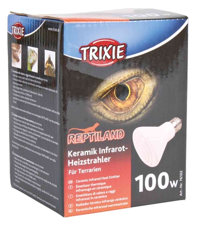 TRIXIE Infrarood Warmtestraler 100W Keramisch 7,5×7,5×10 cm – Zonder Licht