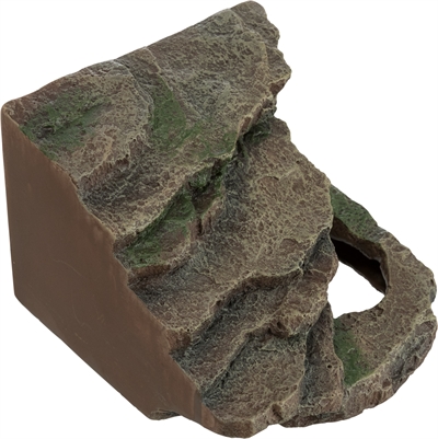 TRIXIE Hoekrots Reptiland Regenwoud - Geschikt voor terraria & aquaria - Regenwoudlook - 16x15x12 cm