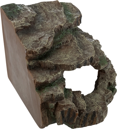 TRIXIE Hoekrots Reptiland Regenwoud - Schuilplaats met platform | Polyesterhars - 26x26x20 cm