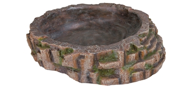 TRIXIE Reptielen Badschaal 35×34×9 cm – Regenwoud look
