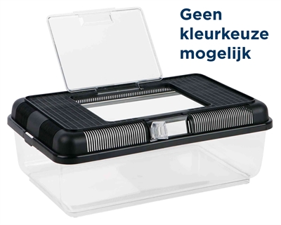 TRIXIE Transport- en voederbox Reptiland – vervoer & quarantaine, kunststof - 38x24x14 cm