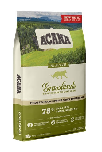 ACANA Kattenvoer Cat Grasslands - Graanvrij, met vers & gevriesdroogd vlees - 4,5 kg