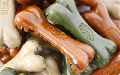 TRIXIE Kauwsnack Denta Fun Veggie Bot Plantaardig tandverzorgend - Assorti - 12 cm, 40 st