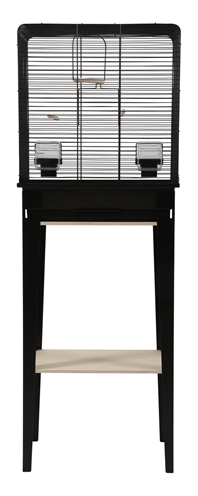 ZOLUX Vogelkooi Chic Loft 124×44,5 cm - Zwart met Meubel