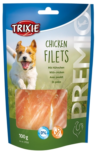 TRIXIE Honden Snack Premio Chicken Filets 100 gr – 85% Vlees