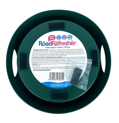 ROAD REFRESHER Drinkbak Voor Onderweg Groen LARGE 24×10 cm – Antislip