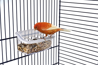 IMAC Voerbakje Gea 11,5×6×5,5 cm – Kunststof voor Vogels