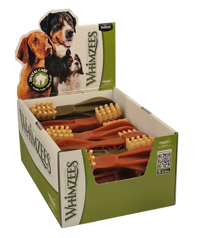 WHIMZEES Tandenborstel Star XL 18 st – Kauwsnacks voor honden