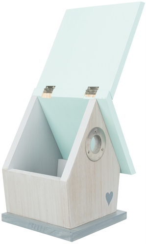 TRIXIE Nestkast Hart 26×20×17 cm – Houtkleur met mint